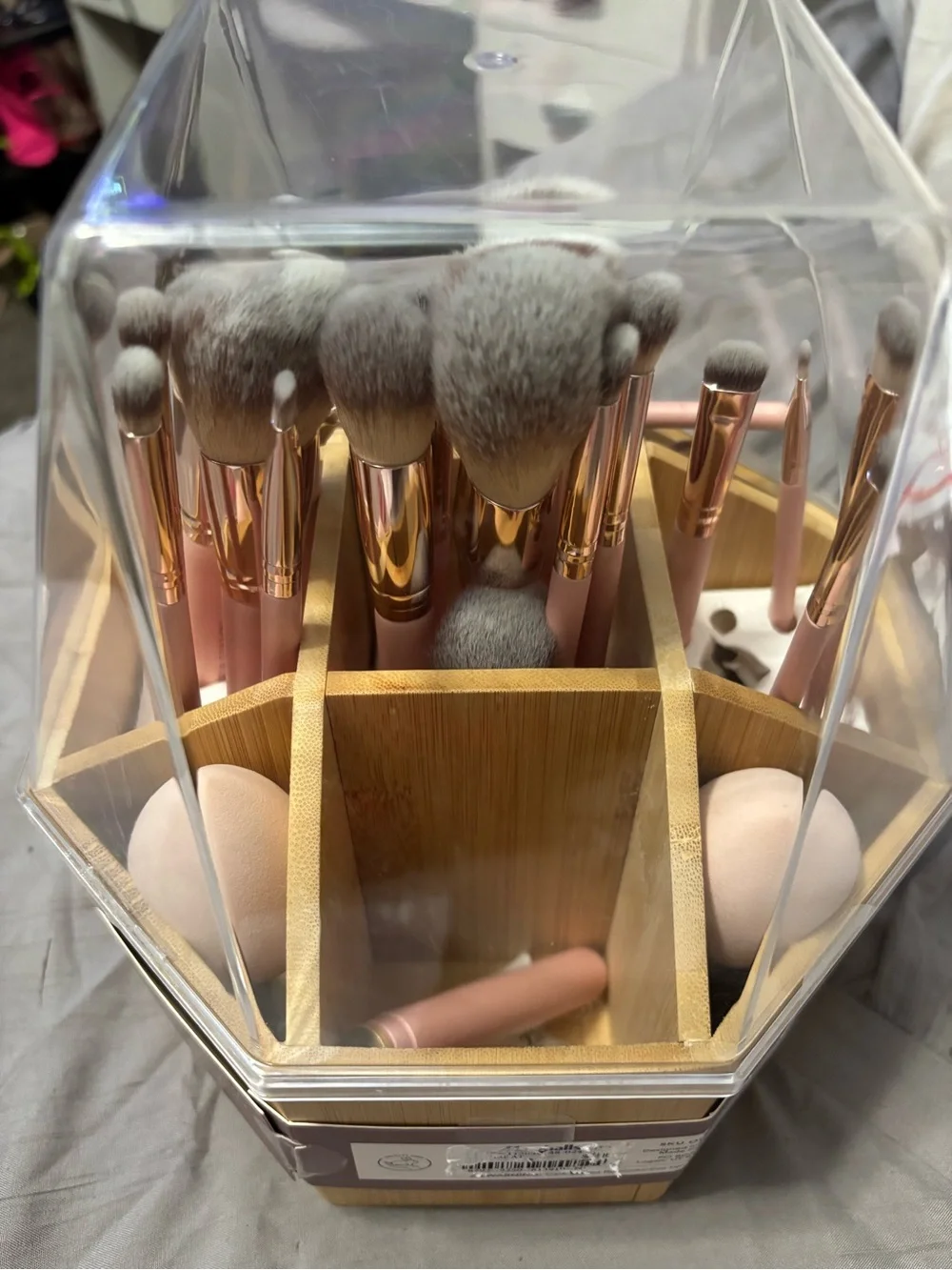 Bamboo Cosmetic Carousel 30 Makeup Brush Set